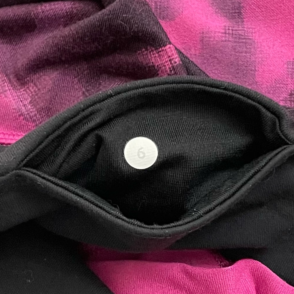 Lululemon Blooming Pixie Raspberry Leggings Size 6 - image 8